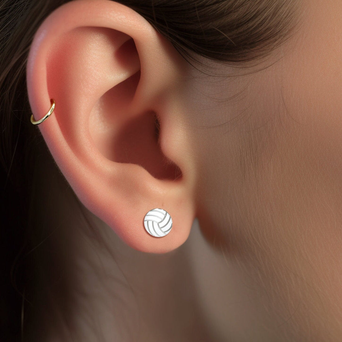 Volleyball Charm Earrings