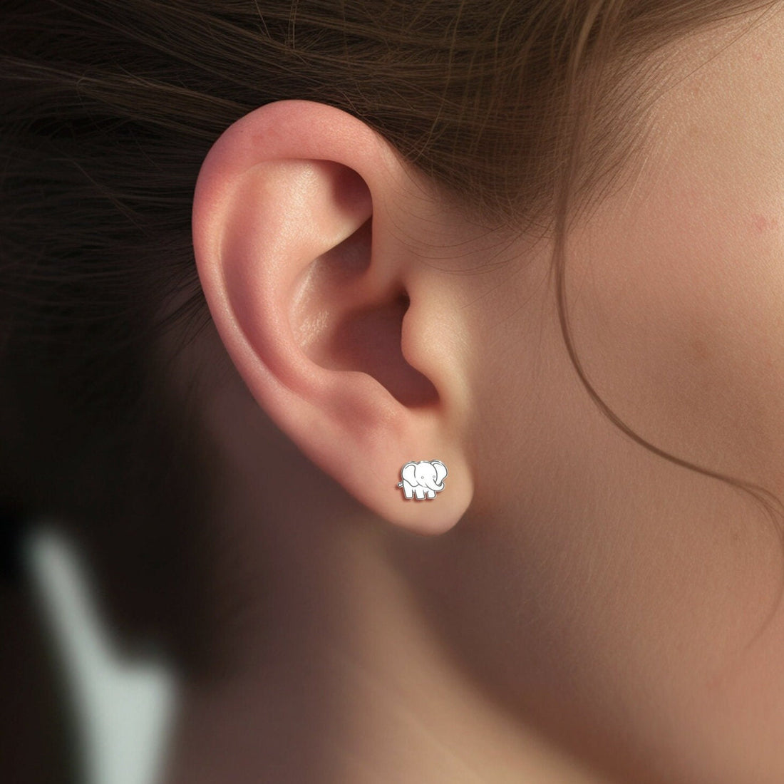 Elephant Stud Earrings