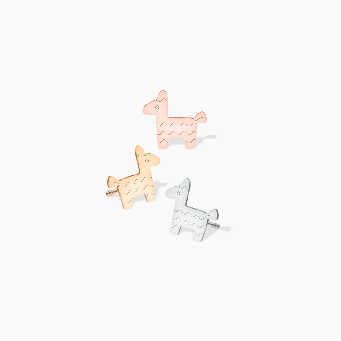 Pi Ata Charm Stud Earrings