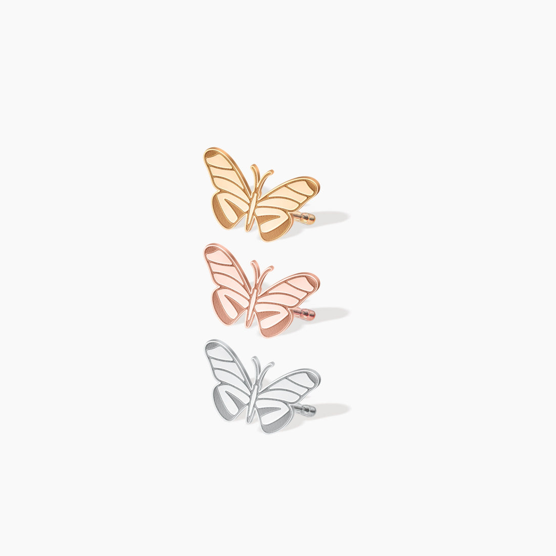 Butterfly Moth Stud Earrings