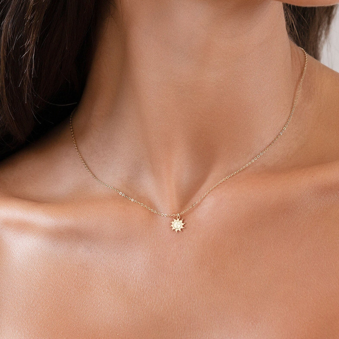 Celestial Sun Pendant Necklace