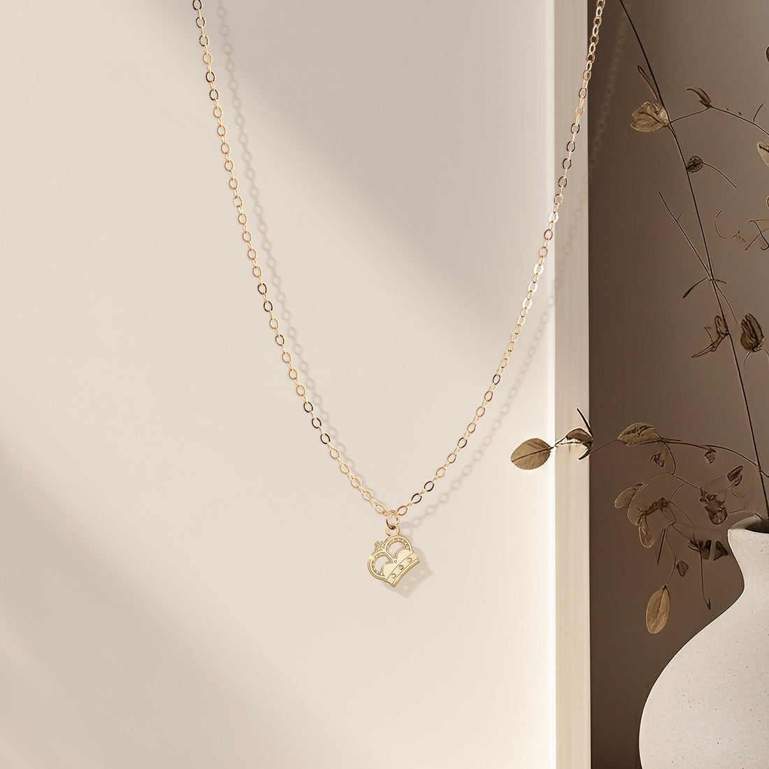 Crown Pendant Necklace