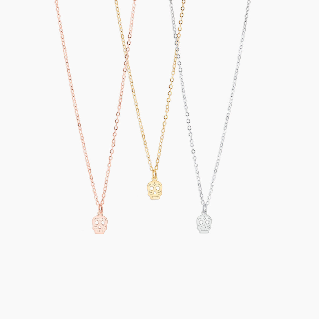 Sugar Skull Pendant Necklace