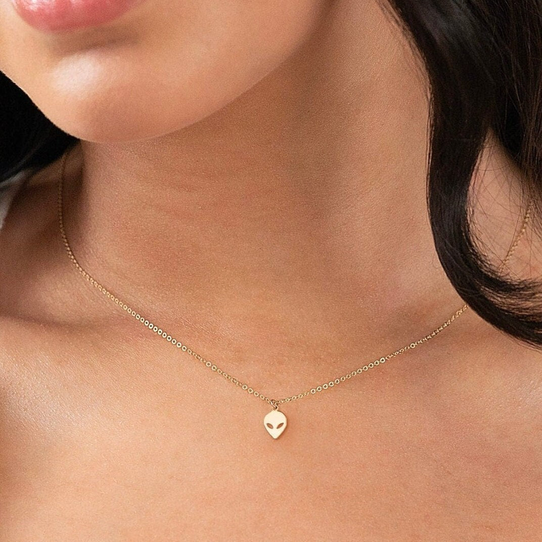 Alien Head Necklace