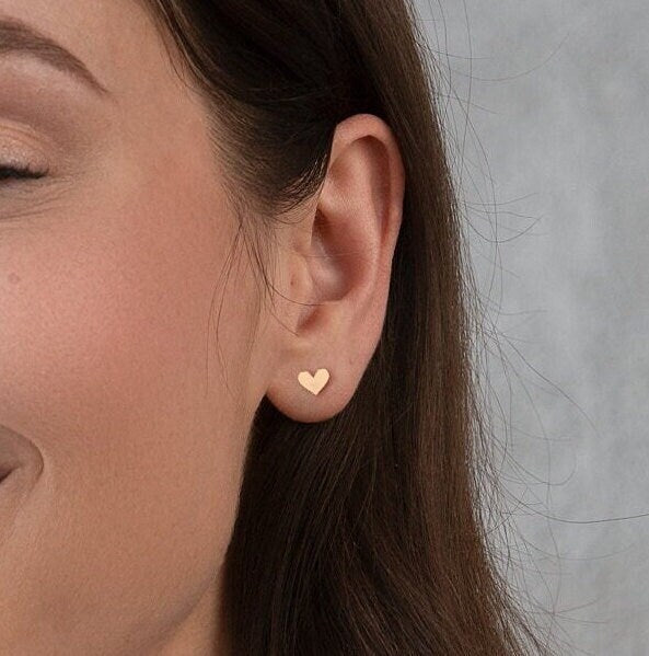Heart Stud Earrings