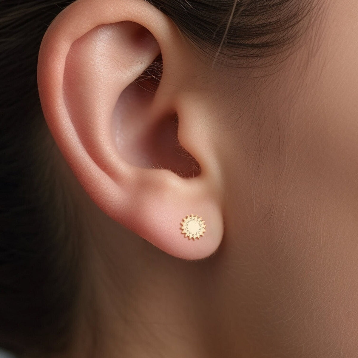 Sunflower Stud Earrings