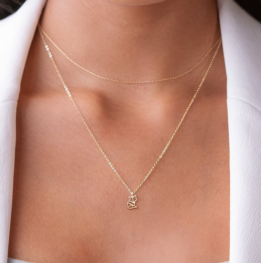 Fox Pendant Necklace