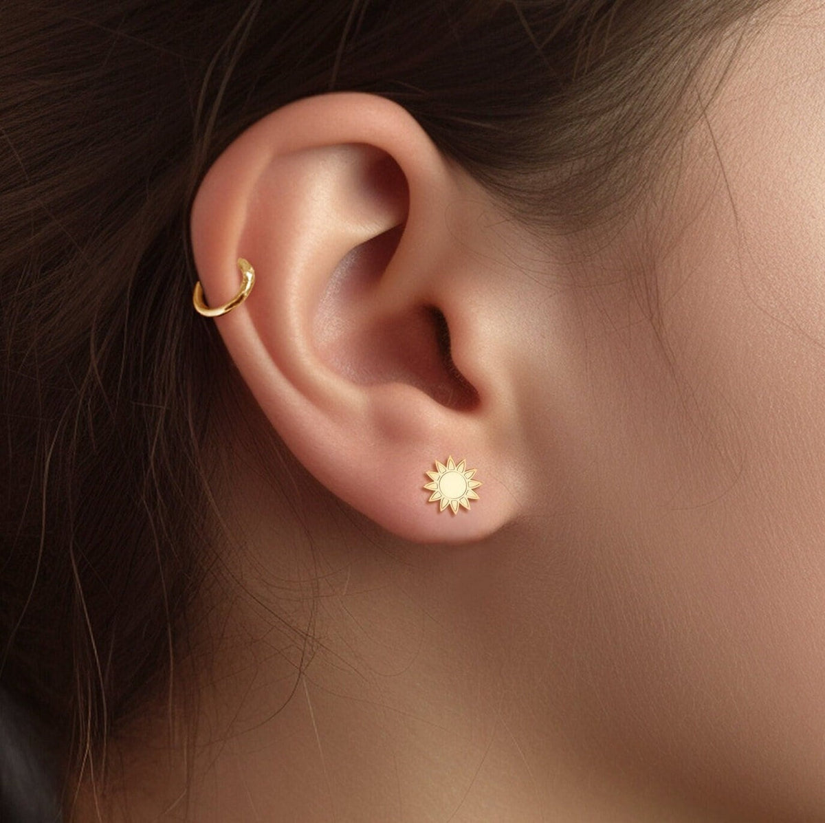 Sun Stud Earrings
