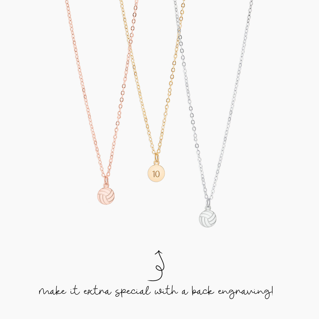 Mini Volleyball Necklace