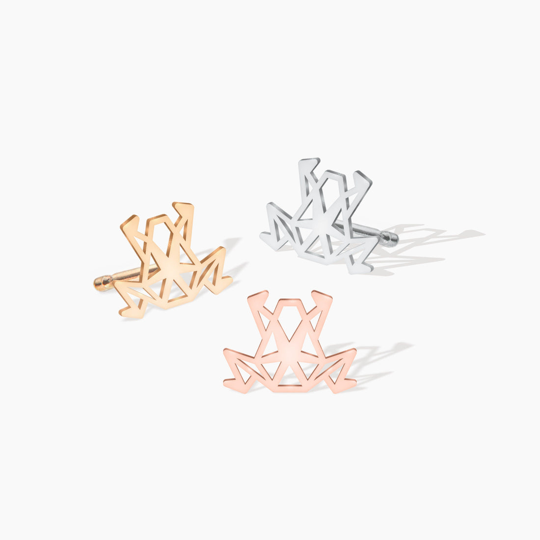 Frog Earrings Origami