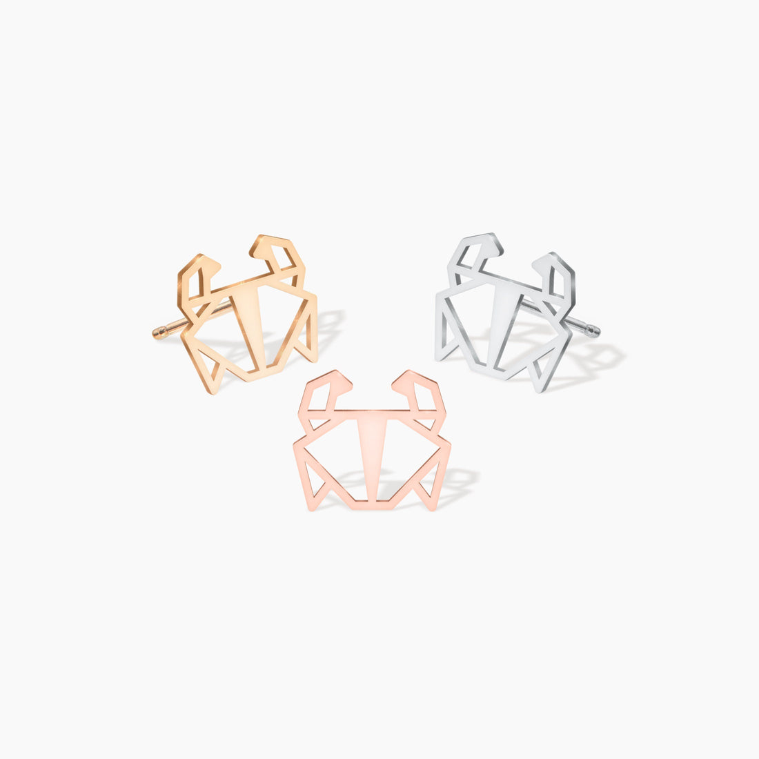Crab Cutout Stud Earrings