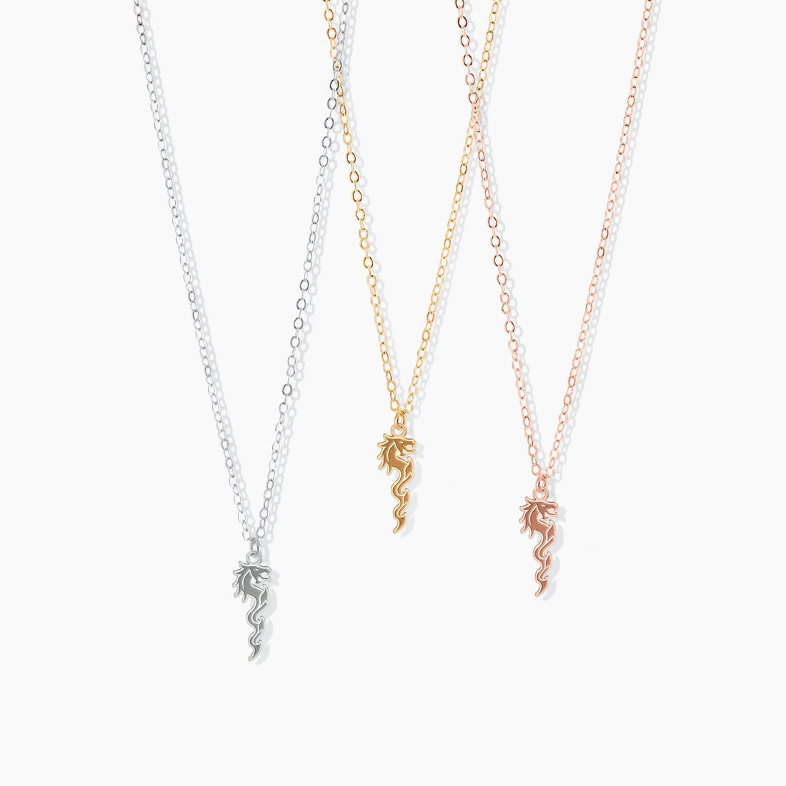 Dragon Staff Charm Necklace