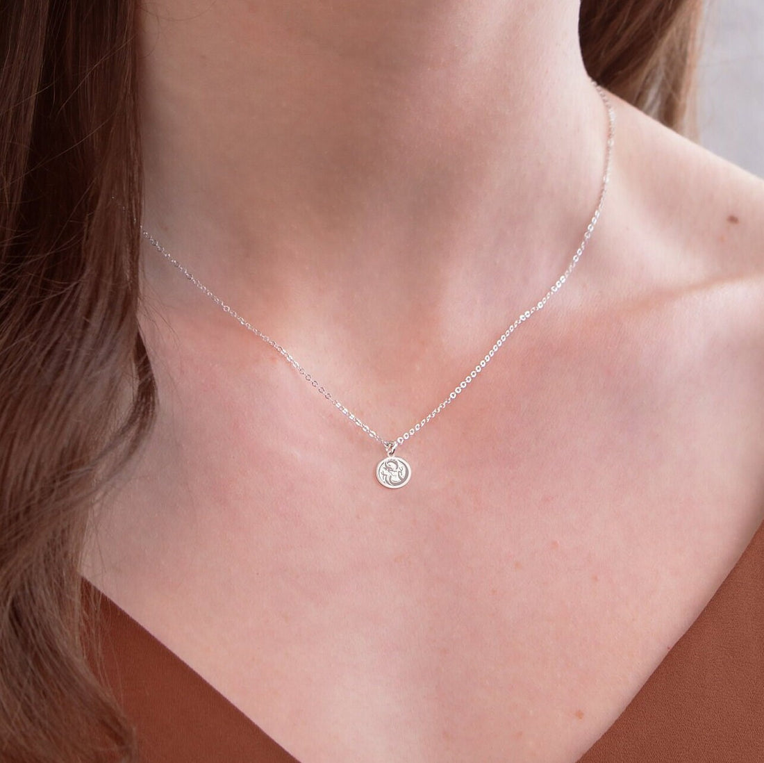 Dragon Disc Pendant Necklace