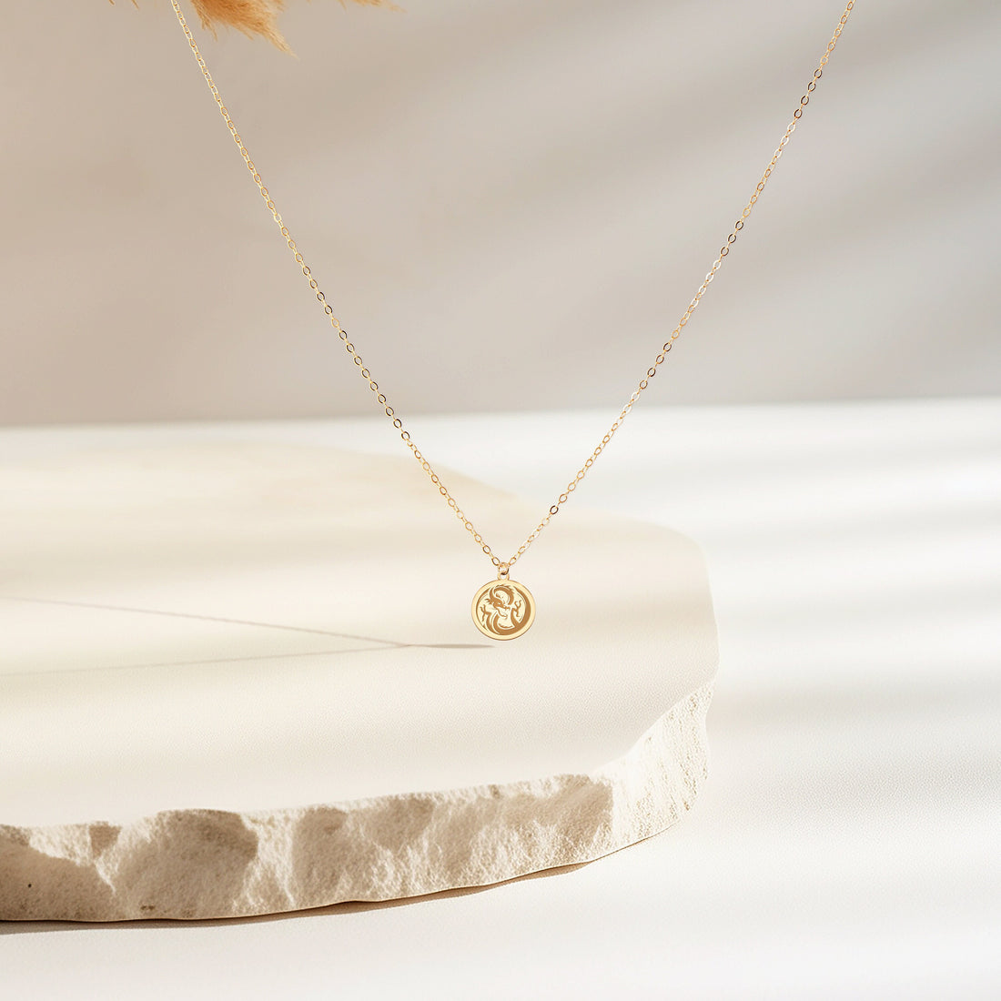 Dragon Disc Pendant Necklace