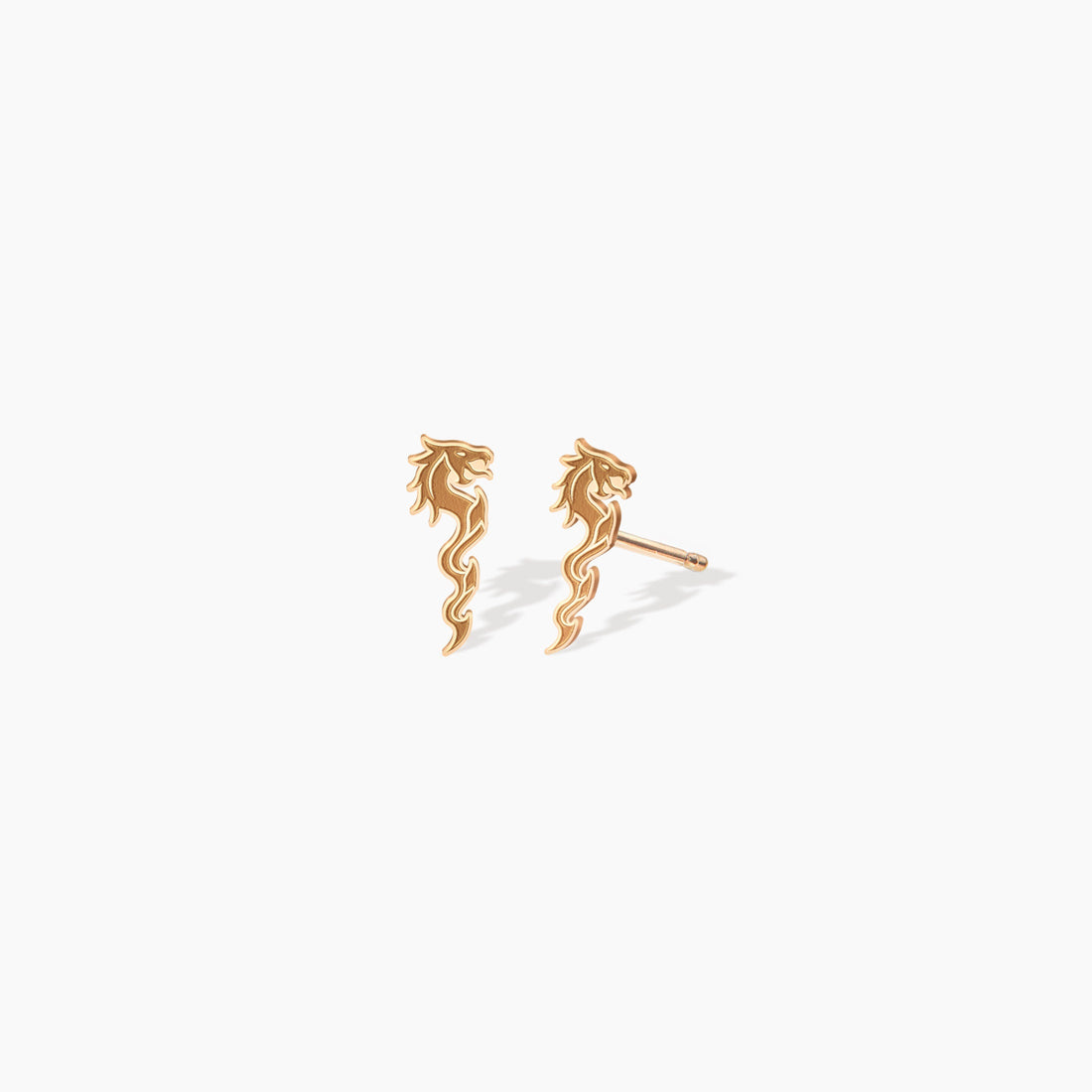 Dragon Staff Stud Earrings