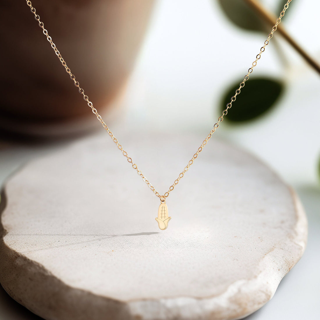 Corn Pendant Necklace
