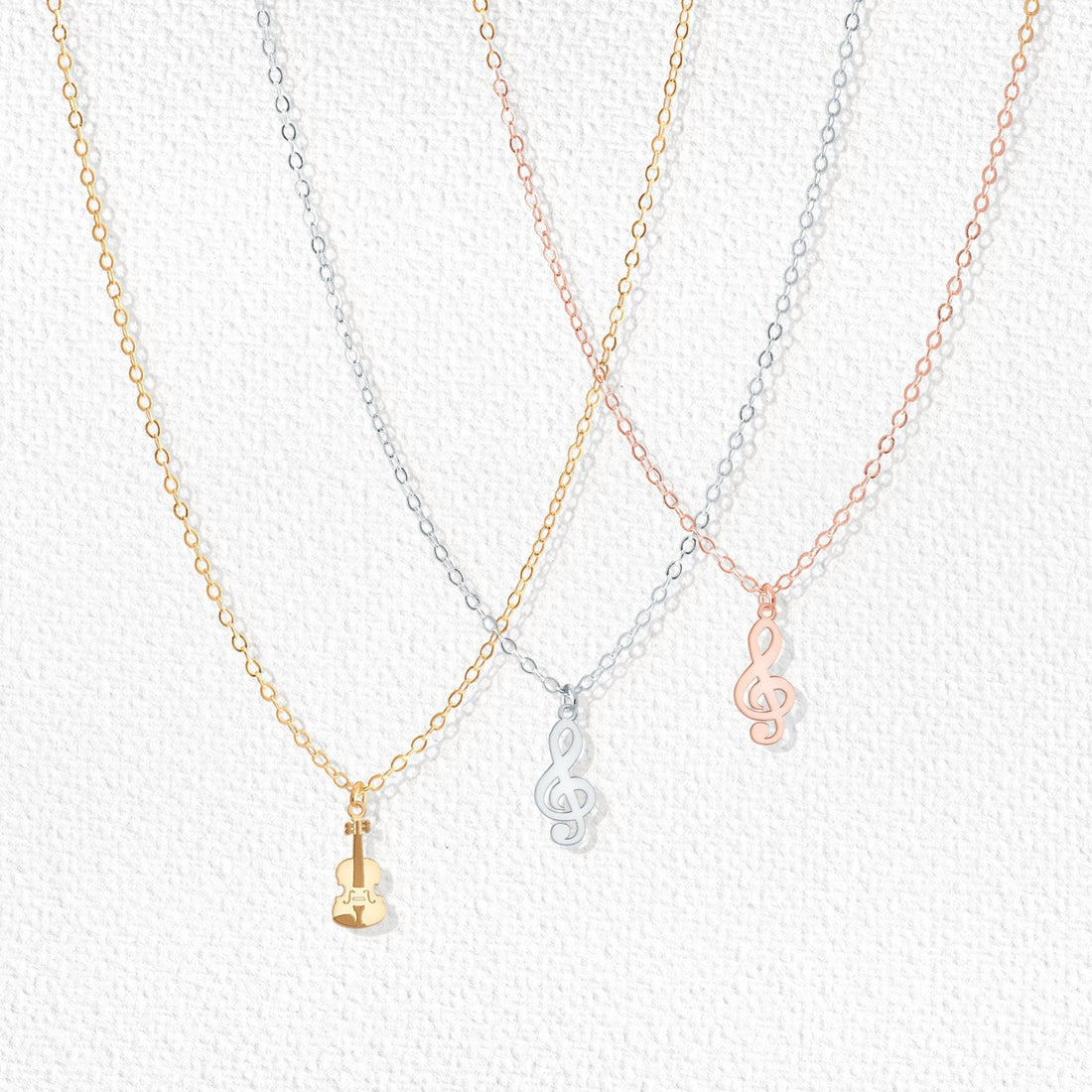 Music Note Pendant Necklace