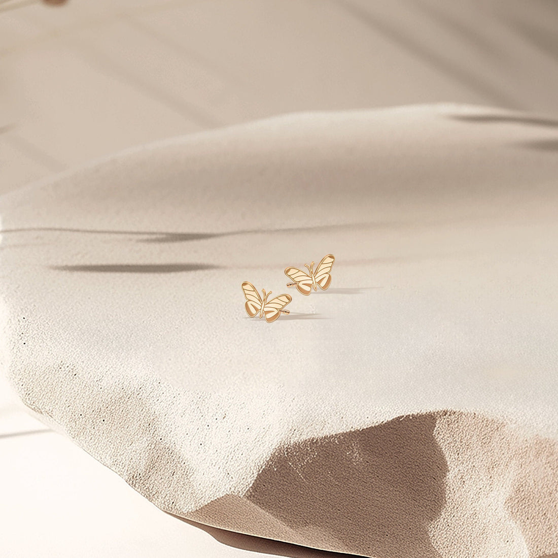 Butterfly Moth Stud Earrings