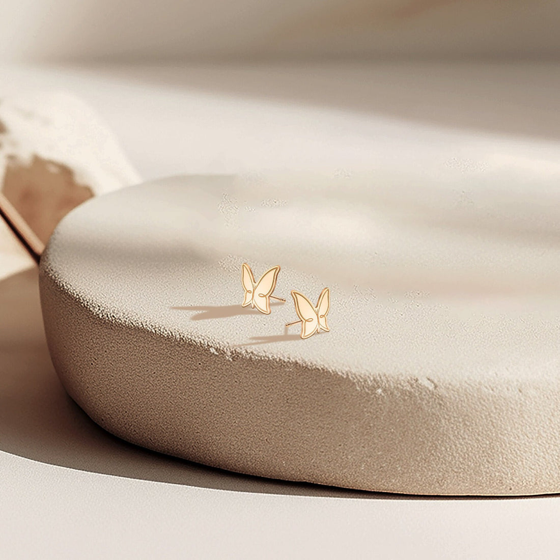 Butterfly Outline Stud Earrings