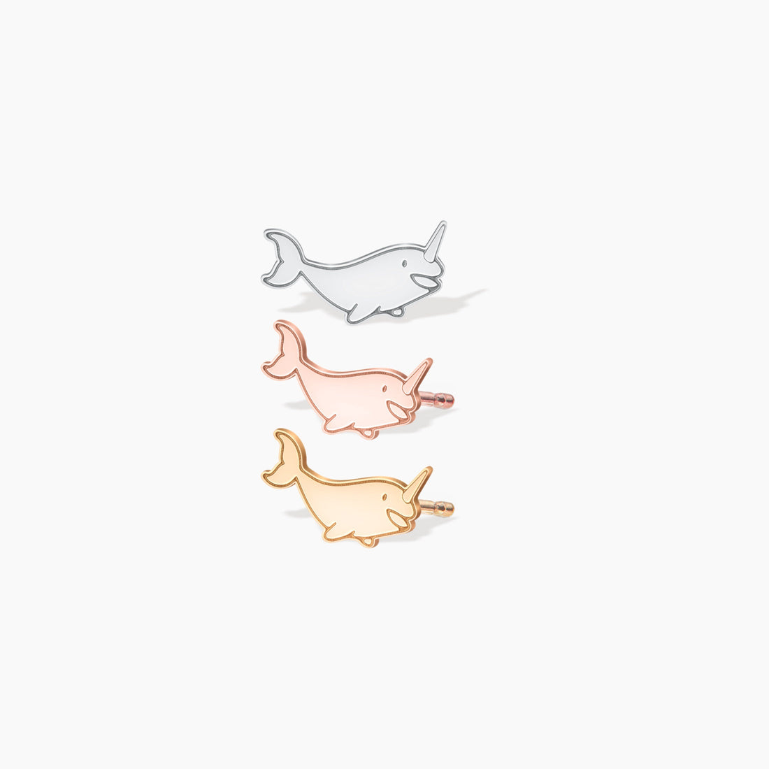 Tiny Narwhal Earrings
