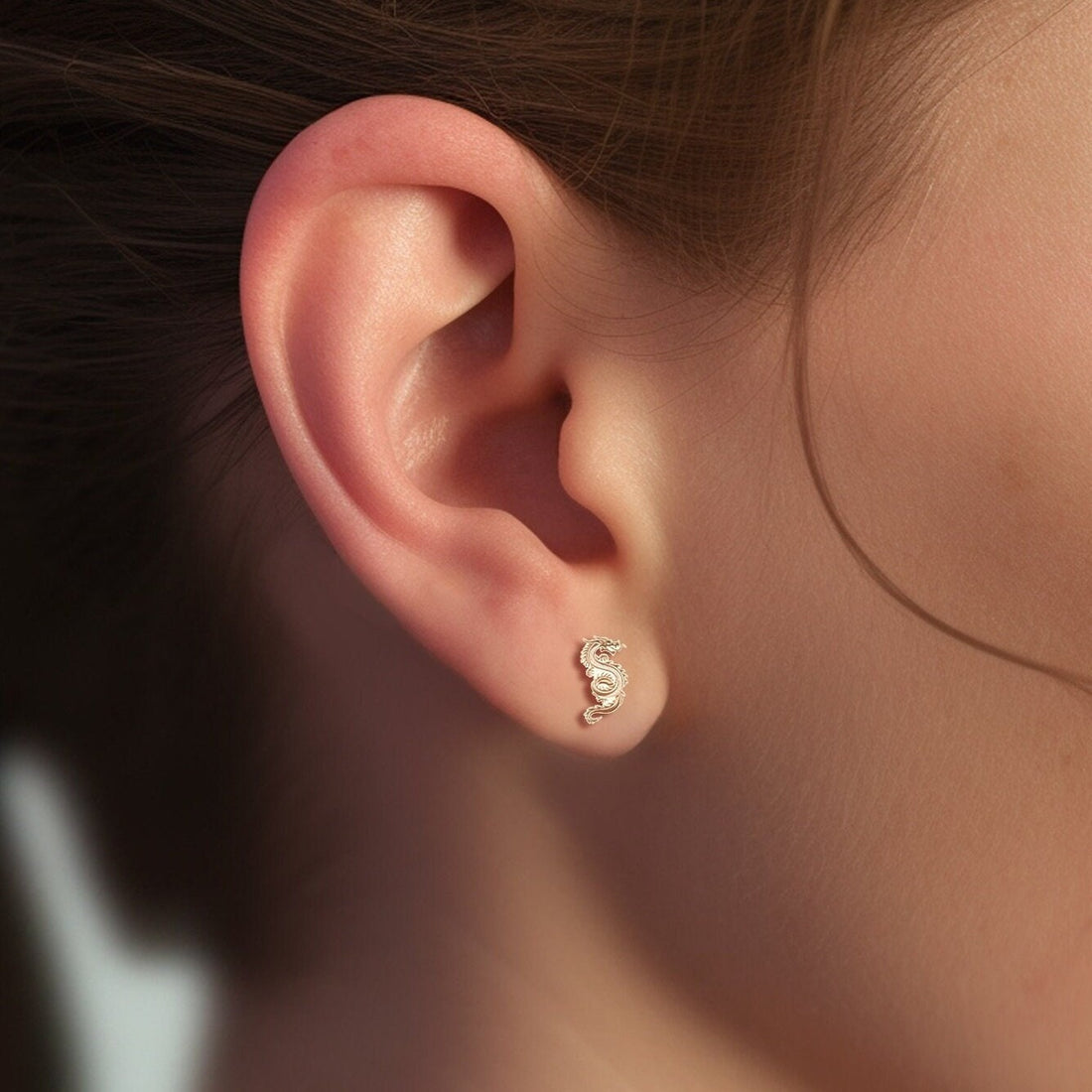 Dainty Dragon Earrings