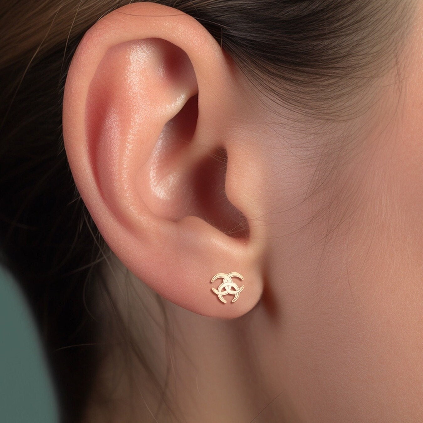 Biohazard Earrings Dainty