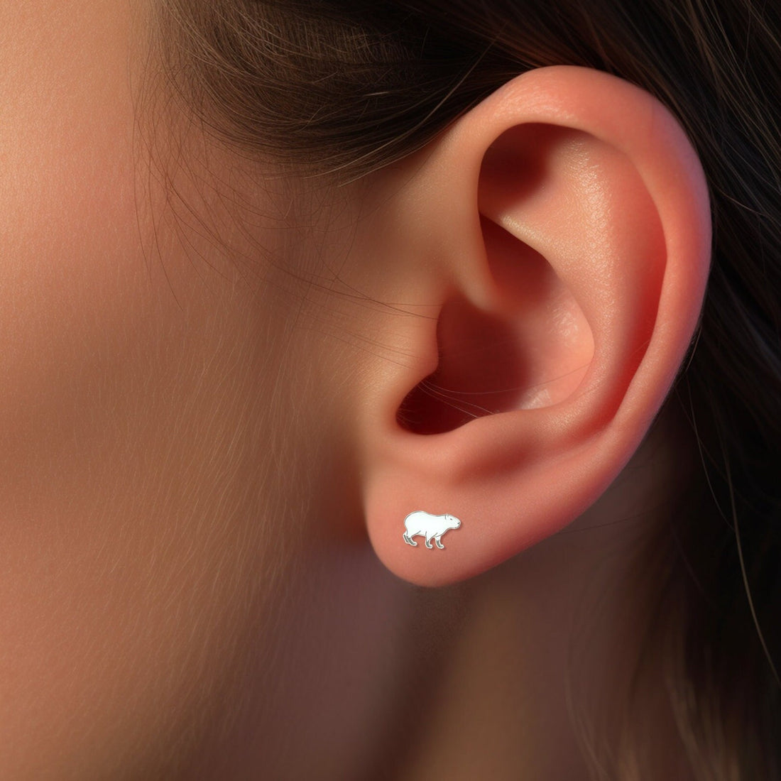 Capybara Stud Earrings