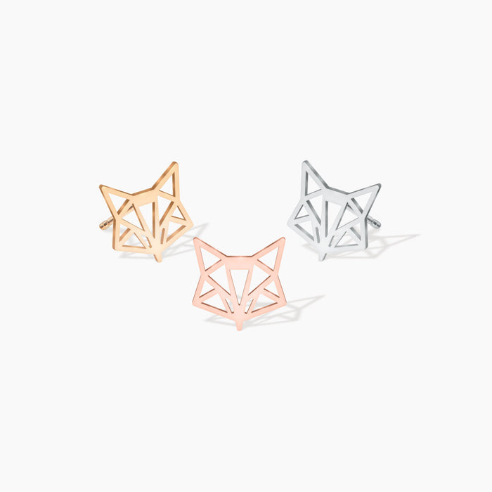 Fox Head Earrings