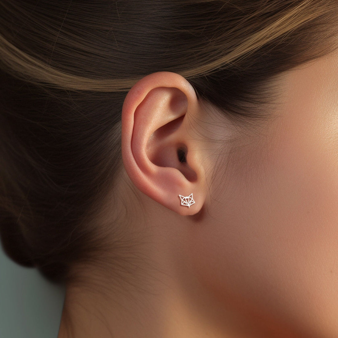Fox Head Earrings