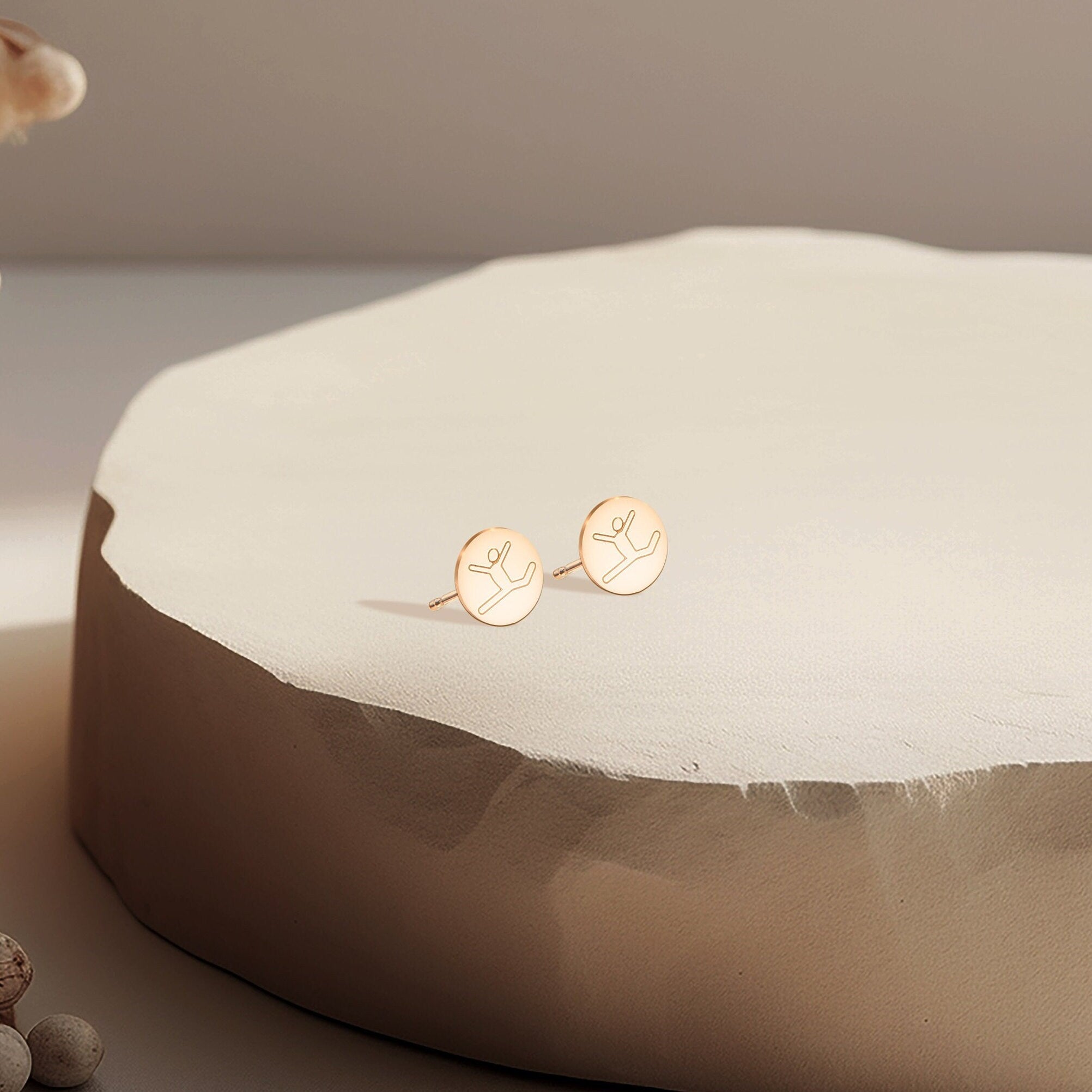 Gymnast Stud Earrings