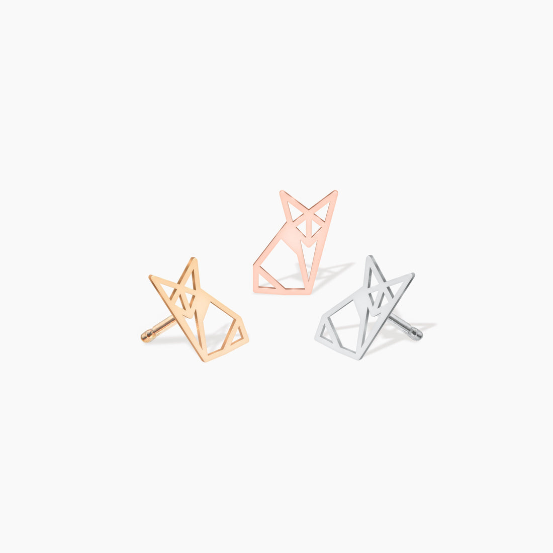 Fox Cutout Stud Earrings