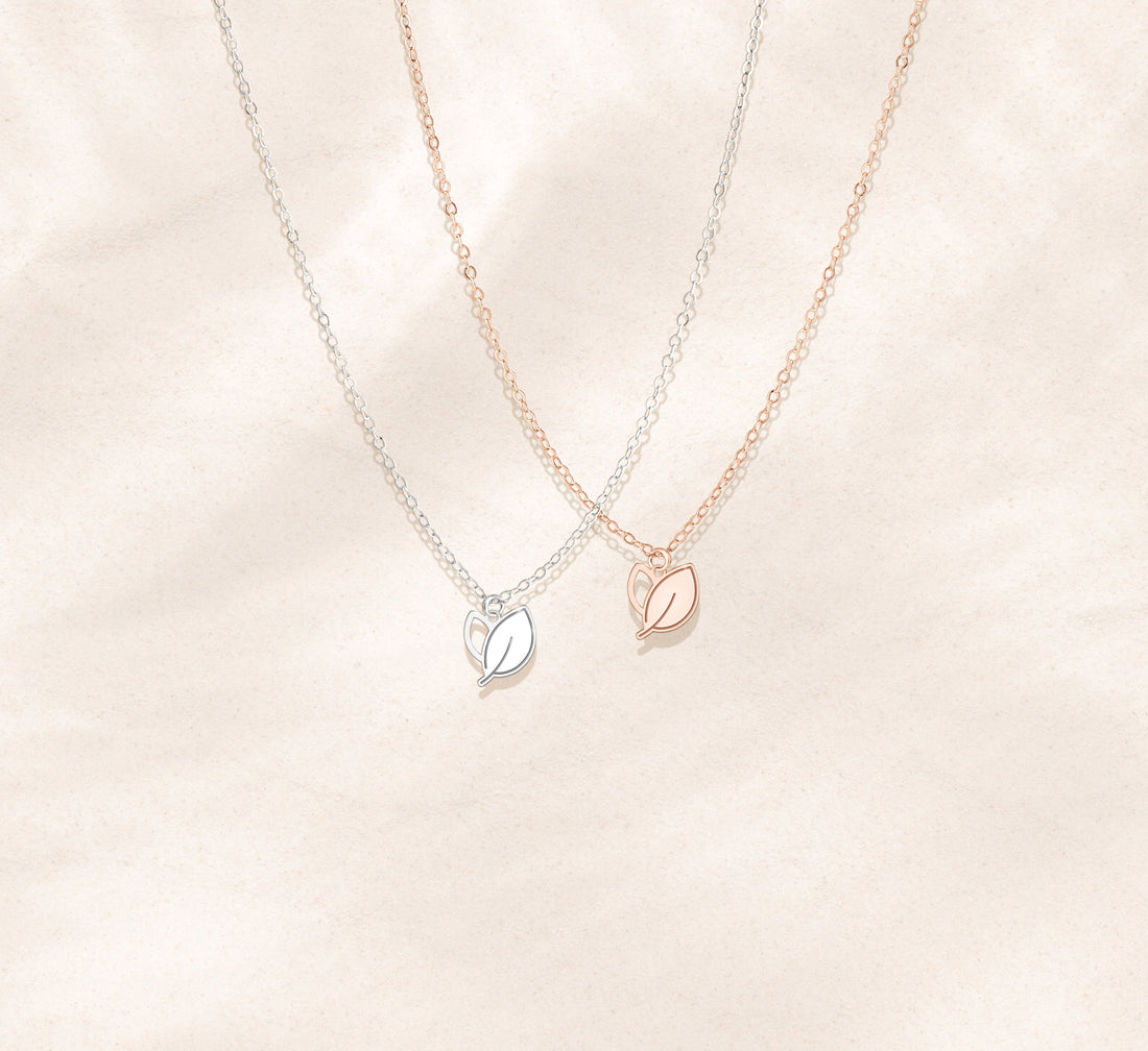 Leaf Necklace Dainty