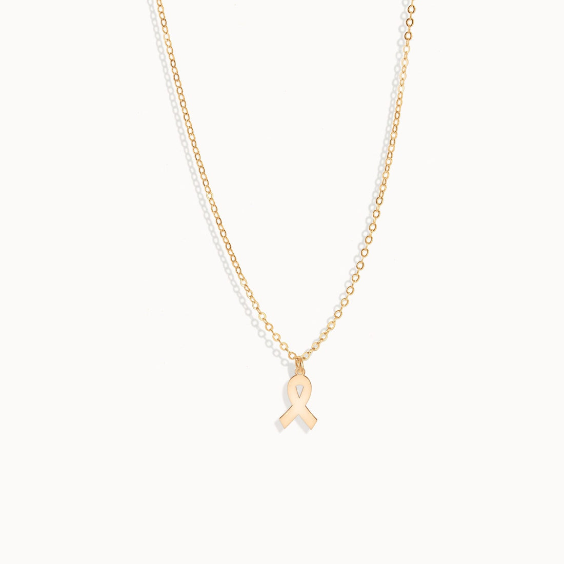 Cancer Ribbon Pendant Necklace