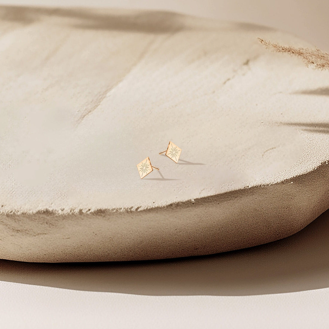 Star Charm Stud Earrings