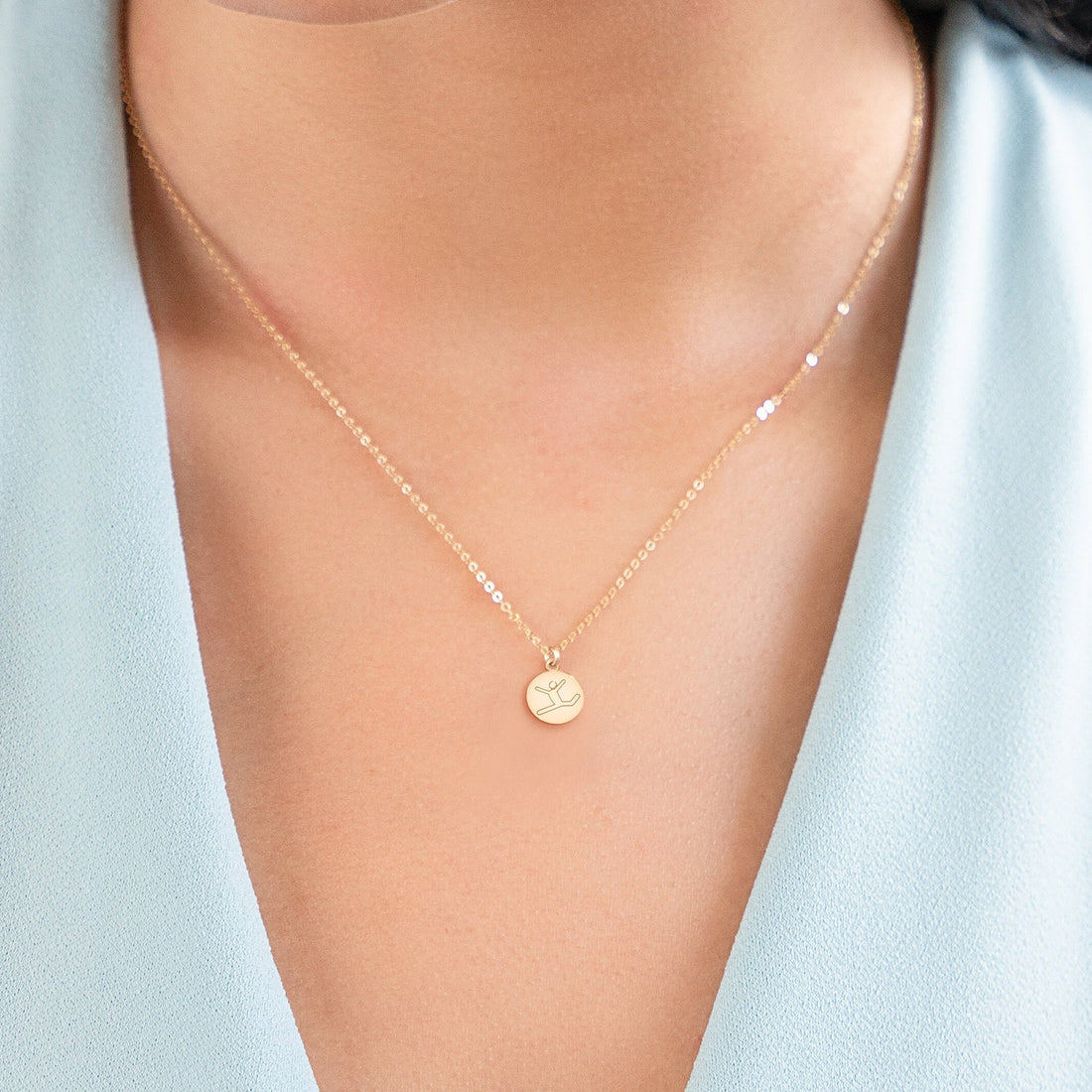Gymnast Pendant Necklace