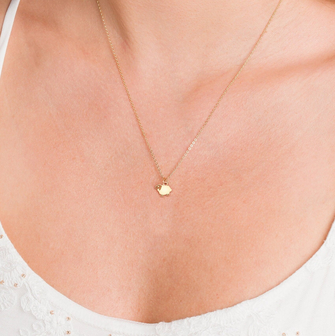 Lamb Pendant Necklace