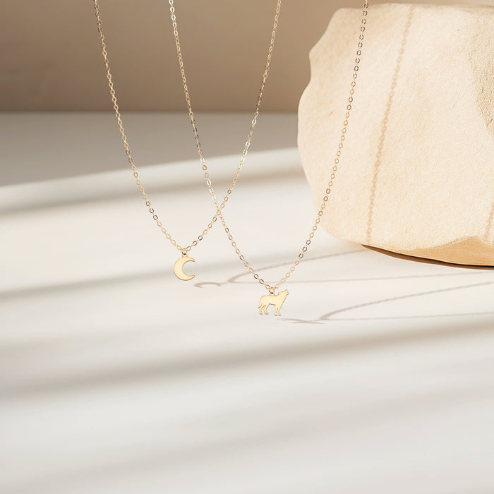 Moon Necklace Dainty
