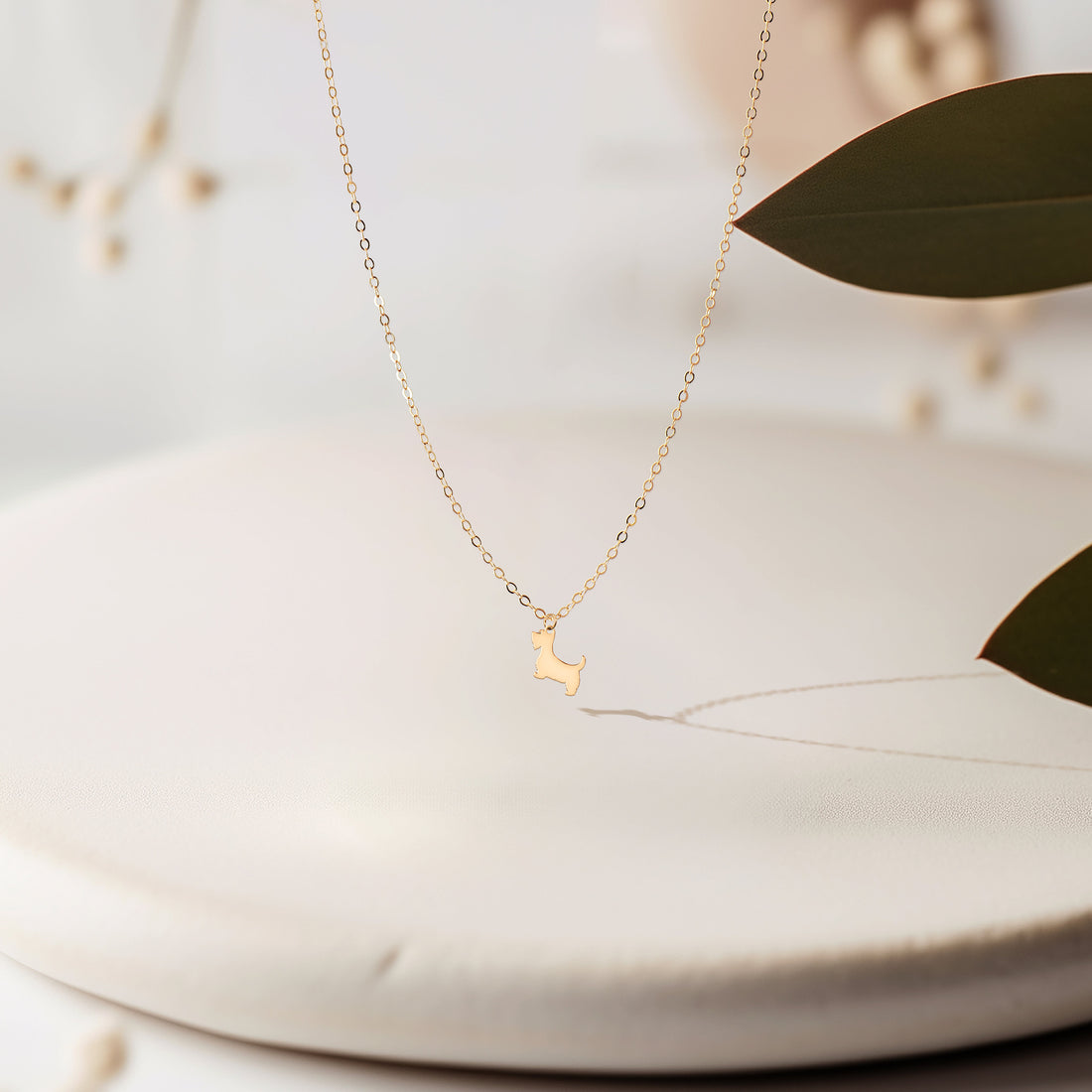 Terrier Dog Pendant Necklace