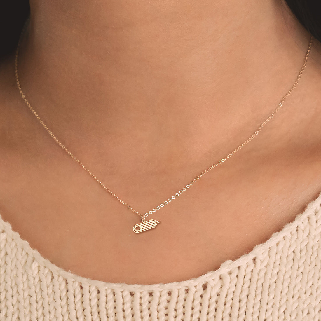 Comet Charm Necklace