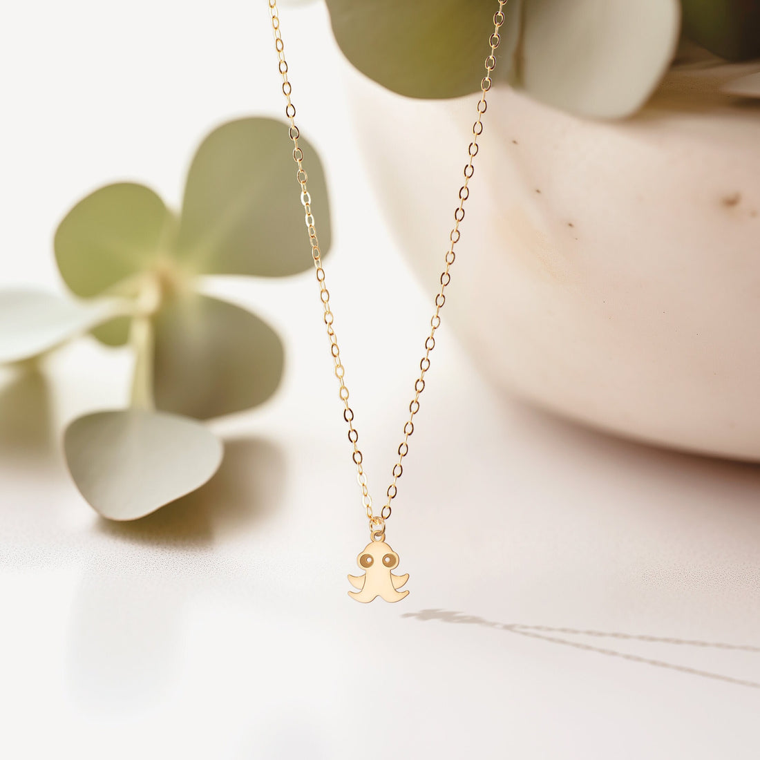 Little Octopus Cable Pendant Necklace