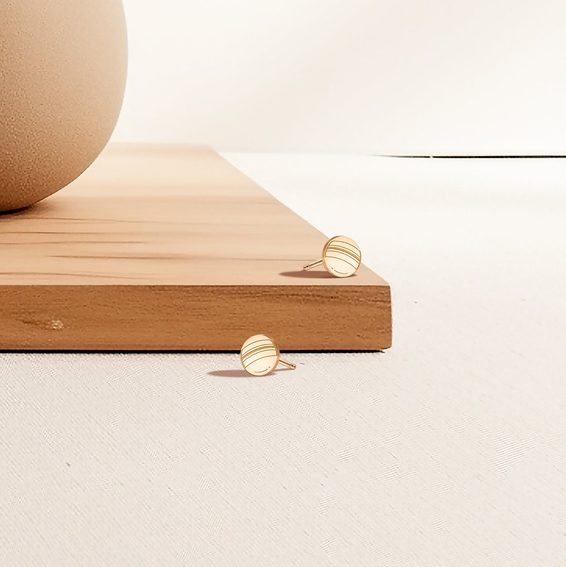 Cricket Ball Stud Earrings