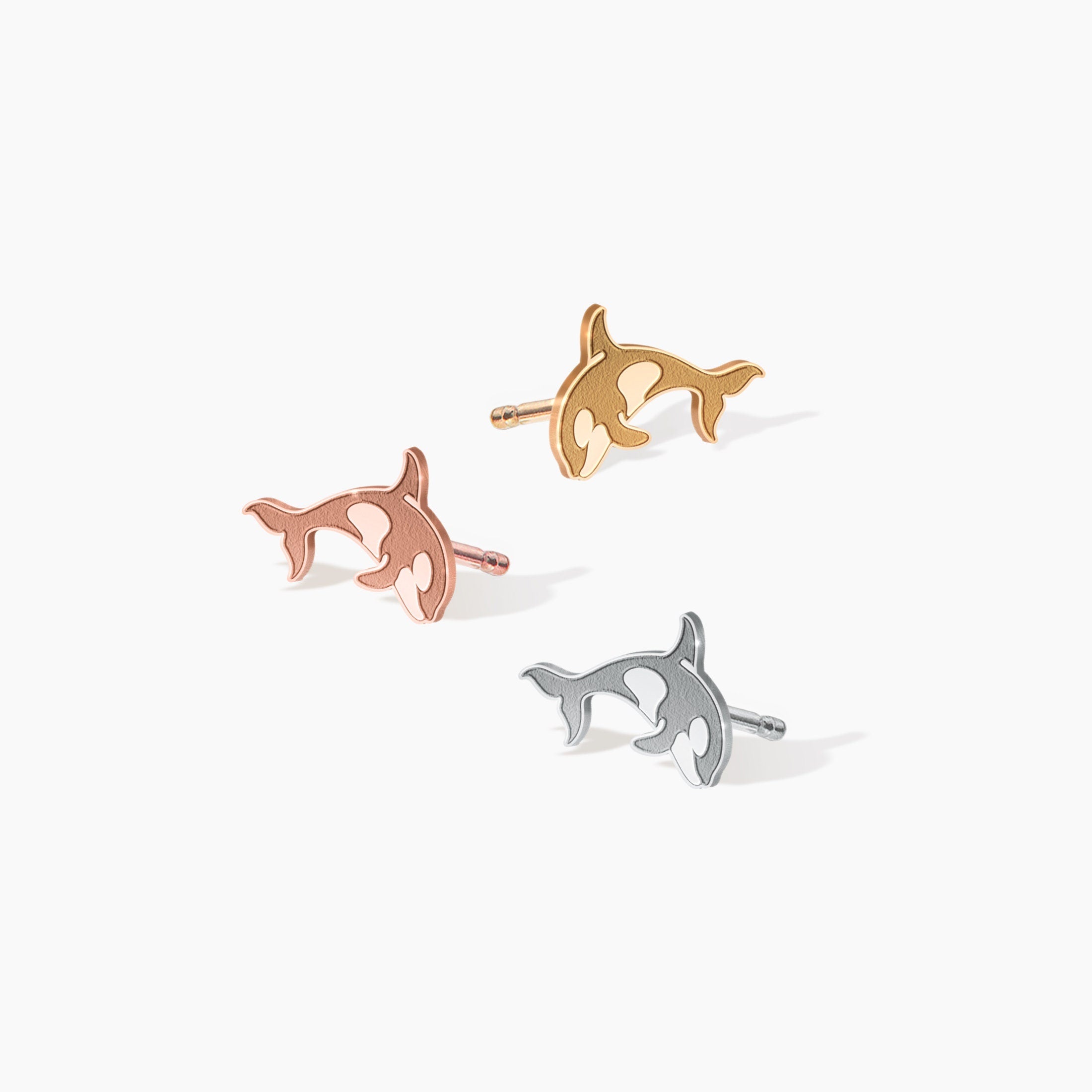 Killer Whale Stud Earrings