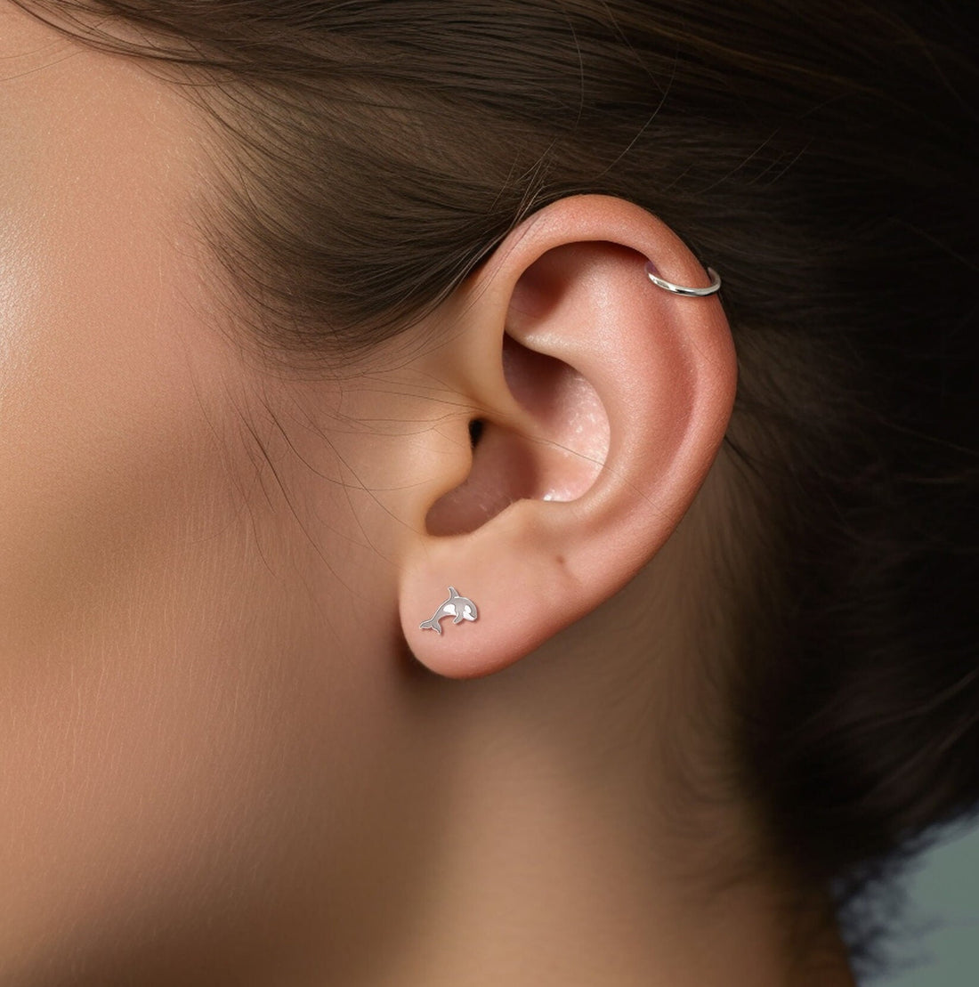 Killer Whale Stud Earrings