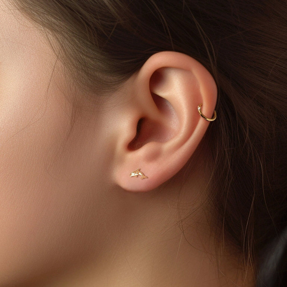 Killer Whale Stud Earrings