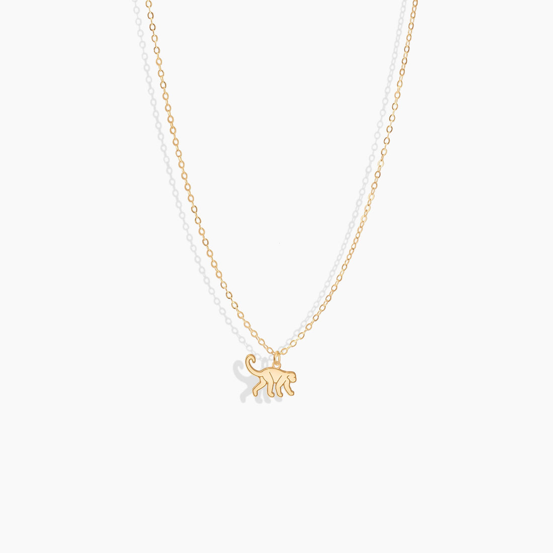 Monkey Charm Pendant Necklace