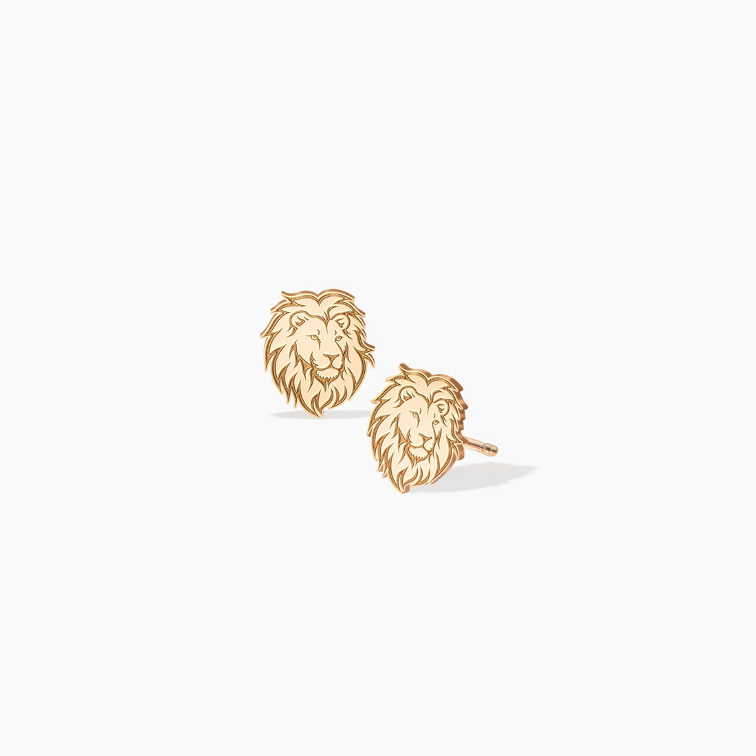 Lion Studs 14k