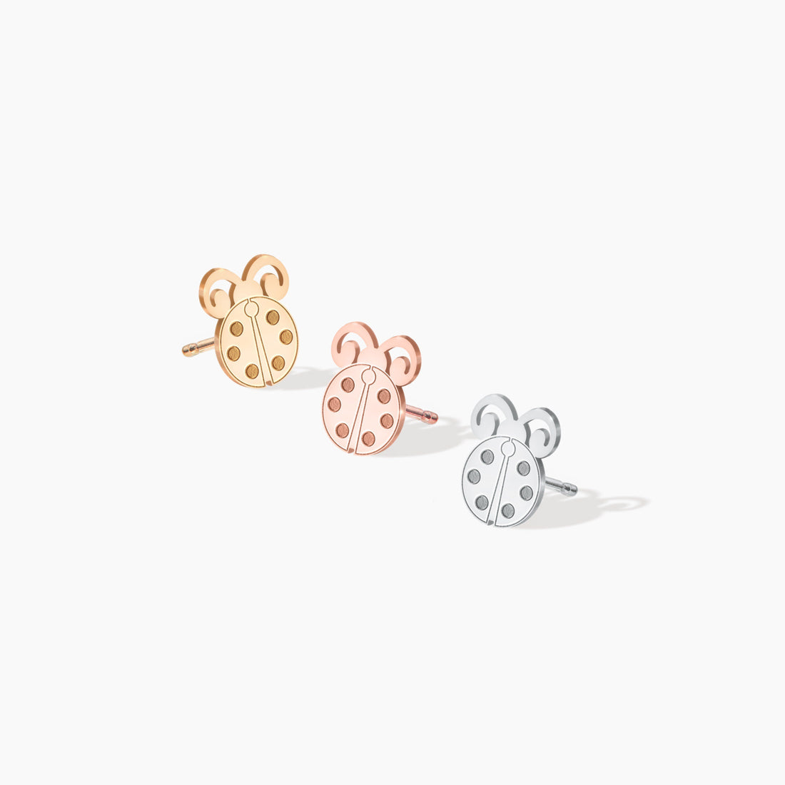 Ladybug 14K Stud Earrings