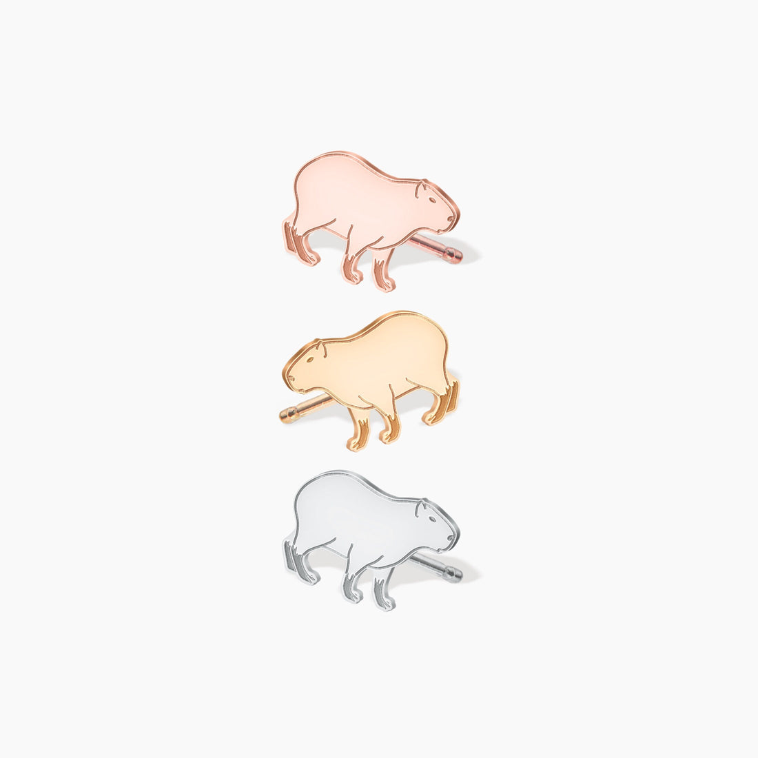 Capybara Stud Earrings