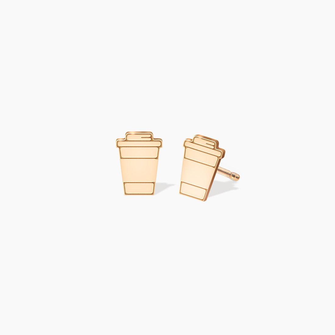 Coffee Cup Stud Earrings