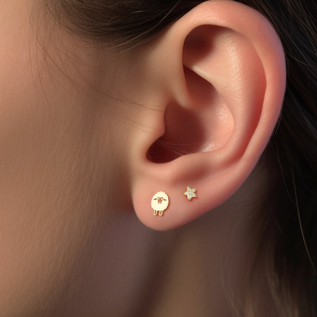 Small Sheep Earrings